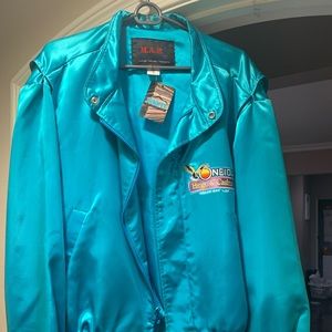 Turquoise casino bomber